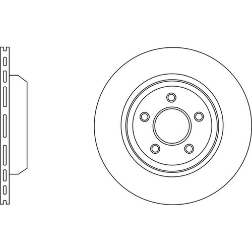 Brake discs vented - for, jeep