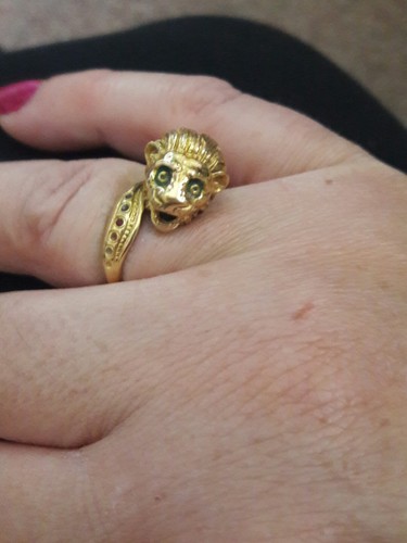 Lion gold enamel - 18,