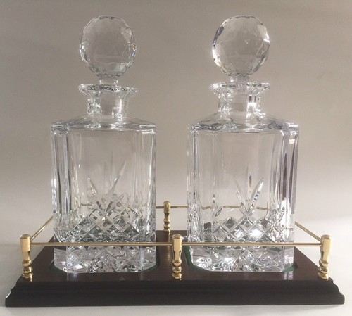 Twin decanter gallery tray - twin,