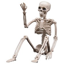 Halloween Skeleton Decorations 15.7'' Realistic Full Body Joints Bones Skeleton
