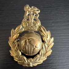 Royal Marines Commandos Beret Badge Royal Marines Bronze Colour Metal Cap Badge