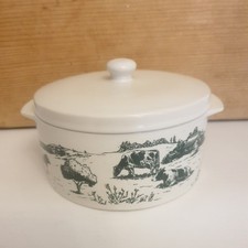 Country Farm Cow BUTTER DISH &