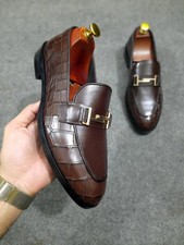 Handmade Men Brown Shaded Slip