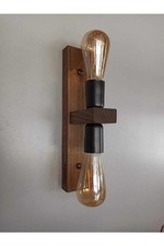 Wooden Rustic Modern 2-Light