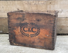 Vintage C&C Wooden Crate 12