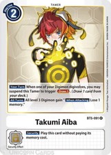 BT5-091 Takumi Aiba Rare Mint Digimon Card