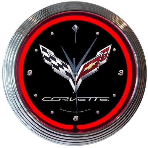 Corvette neon clock - c7,