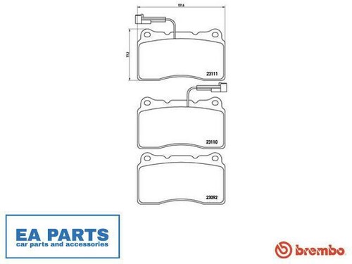 Brake pad set - pad, for