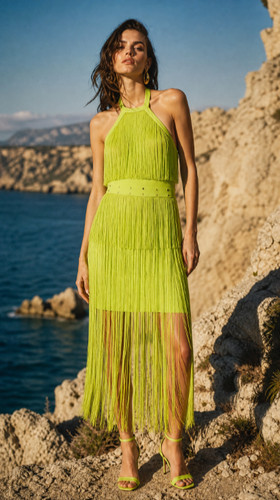 Karen millen fringed ponte - karen,
