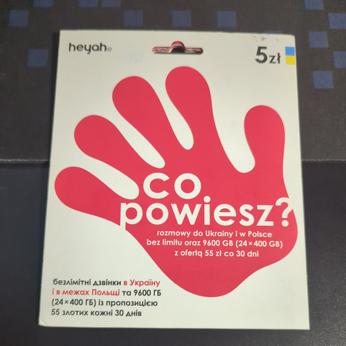 Heyah poland prepaid - heyah, sim