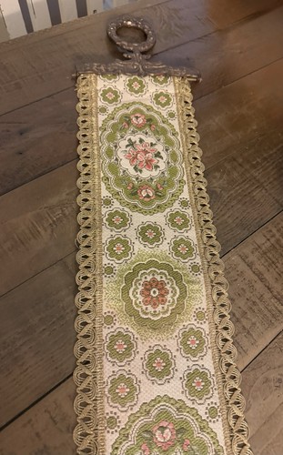 Vintage floral tapestry bell - vintage,