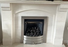 Brushed Steel Gas Fire - Model