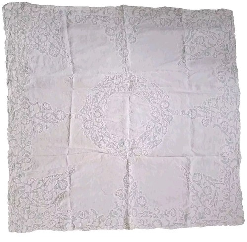 Embroidered cut work floral - cut,