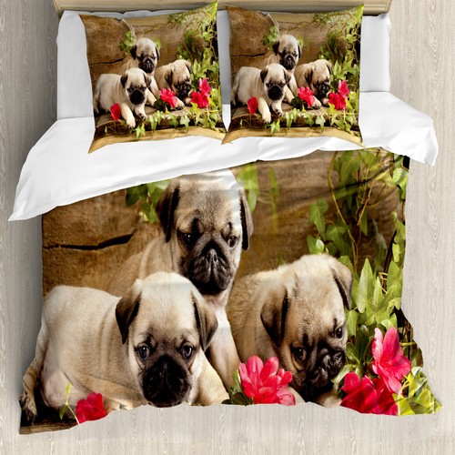 Pug duvet cover sibling - pug,