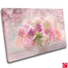 NATURE FLOWERS PINK CANVAS Wall Art Picture Print