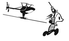 Race! (Blade 450 3D) Sticker