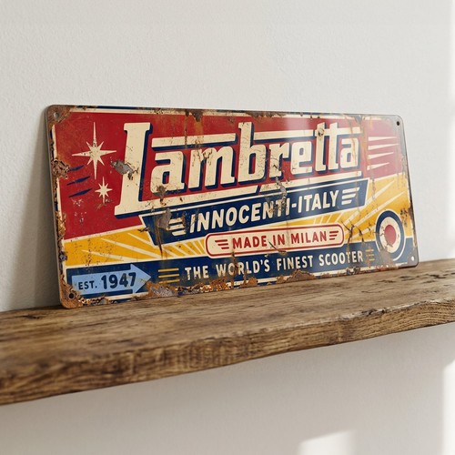 Lambretta sign vespa - lambretta,