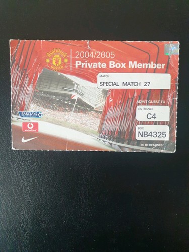 Ticket for private box old - ticket,