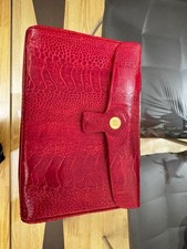 Vintage Tiffany Red Leather