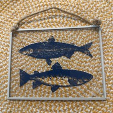 Salmon Glass Wall Art