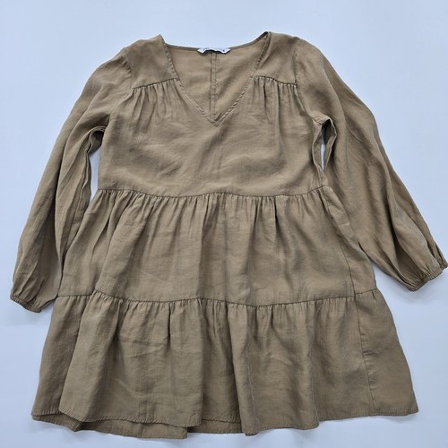 Zara khaki neck - zara, v-neck