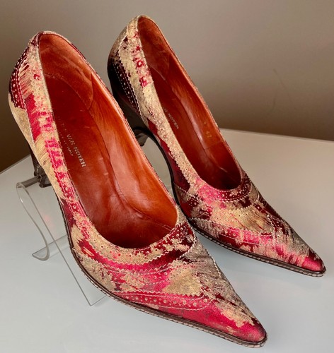 Dries van noten metallic red - noten,