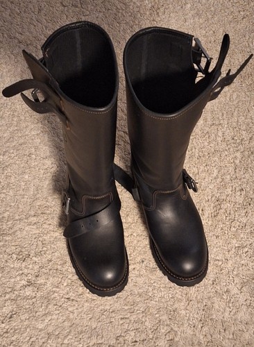 Embossy leather boots - 41, eu