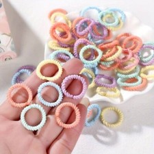 50 NEW  STRONG MINI SMALL HAIR ELASTICS BOBBLES BANDS KIDS HAIR TIE