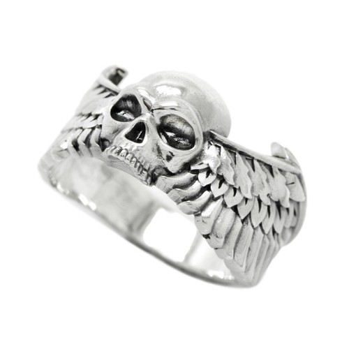 Skull and wings - and, sterling