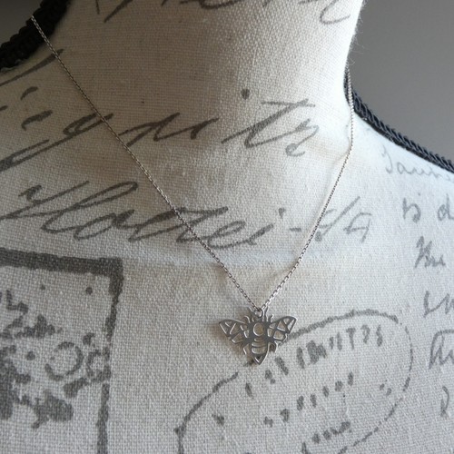 Bee pendant necklace - pendant,