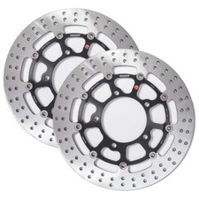 Pair of front brake discs