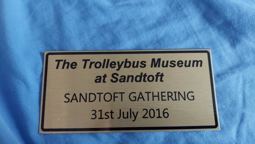 Souvenir plaque sandtoft - souvenir,