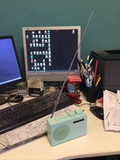 John Lewis model DB348-2 Portable Digital Radio-blue(Cambridge)