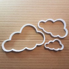 Cloud Sky Weather Shape Cookie Cutter Dough Biscuit Pastry Fondant Sharp Stencil