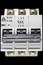 BBC 32 AMP CURVE K 10kA TRIPLE