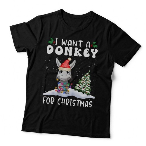 Donkey christmas shirt - donkey,