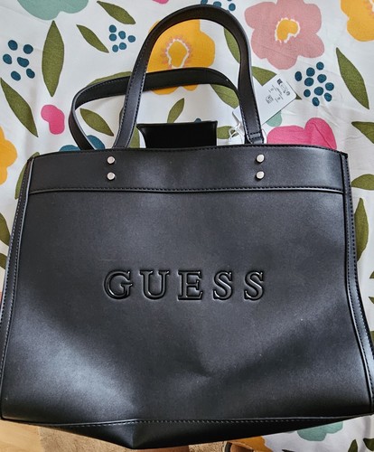 Guess large black handbag - guess,