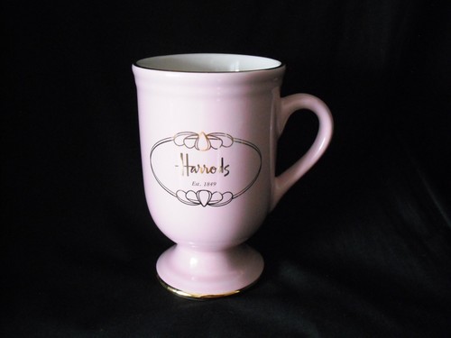 Harrods pink pedestal gold - pink, pedestal,