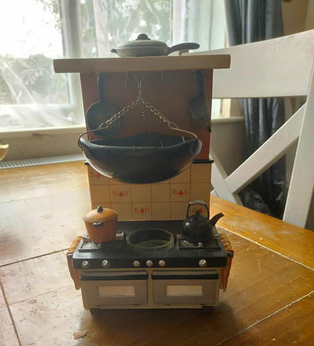 Metal dollhouse kitchen - metal,