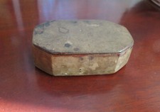 ANTIQUE PAPER MACHE 8 SIDED