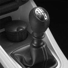 PU Leather 6 Speed Gear Shift Knob For Renault Megane Clio Laguna Scenic Opel