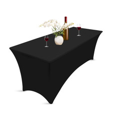 4FT Black table cover for