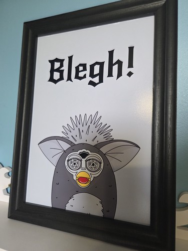 90s icon furby art print - 90s,