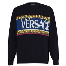 Versace Sweater Navy Large