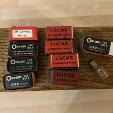 Vintage Lucas Osram Car Bulbs