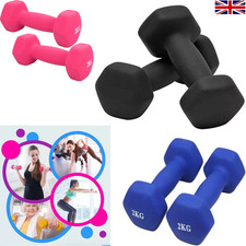 Neoprene Dumbbells Weights Pair – Iron Core Hand Set for Home Gym Fitness Exerc