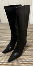 Karen Millen Black Long Boots