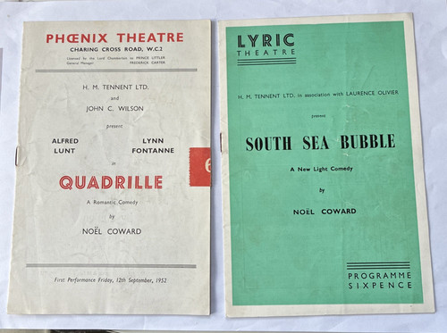 Theatre programmes quadrille - 2,