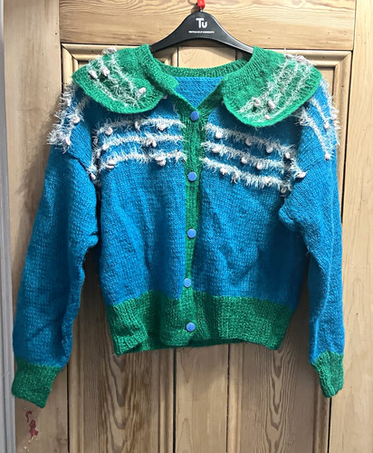 Vintage retro hand knitted