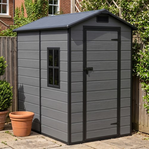 6x4ft plastic garden shed - garden,